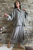 Hippie Shake Linen Blend Shirt Jacket Washed Earth